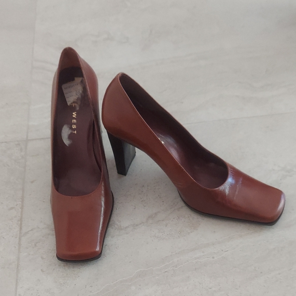 Nine West Brown Leather Heels